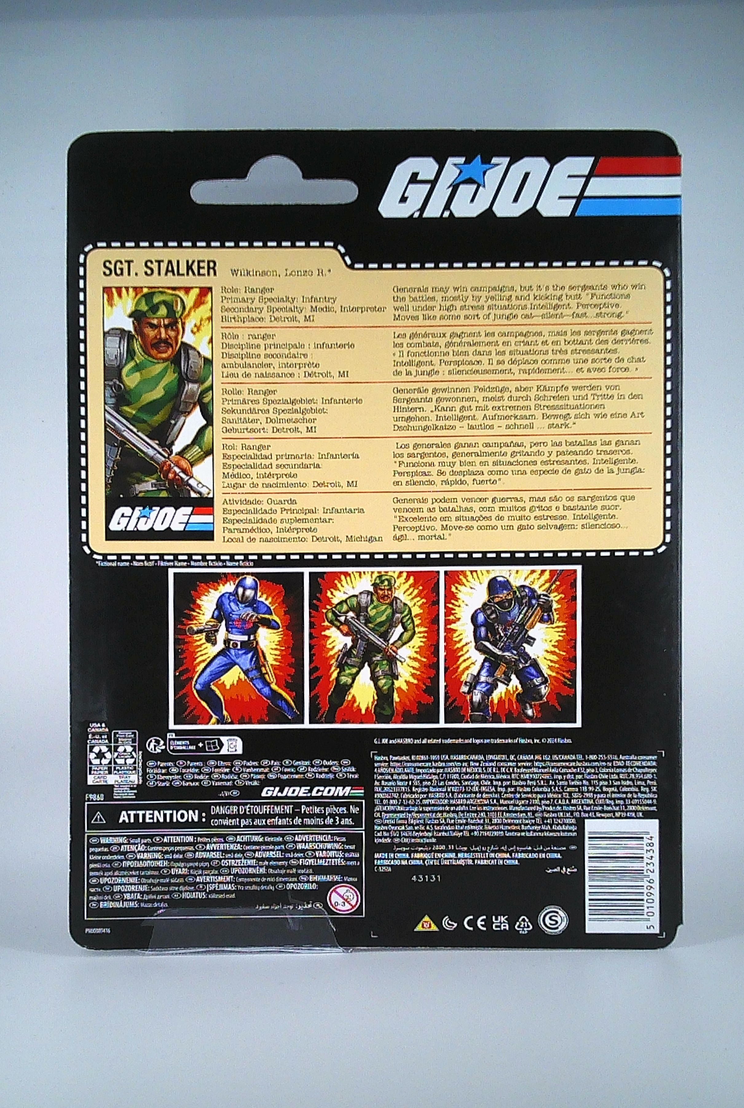 Stalker 7" G.I.Joe retro carded figure Hasbro