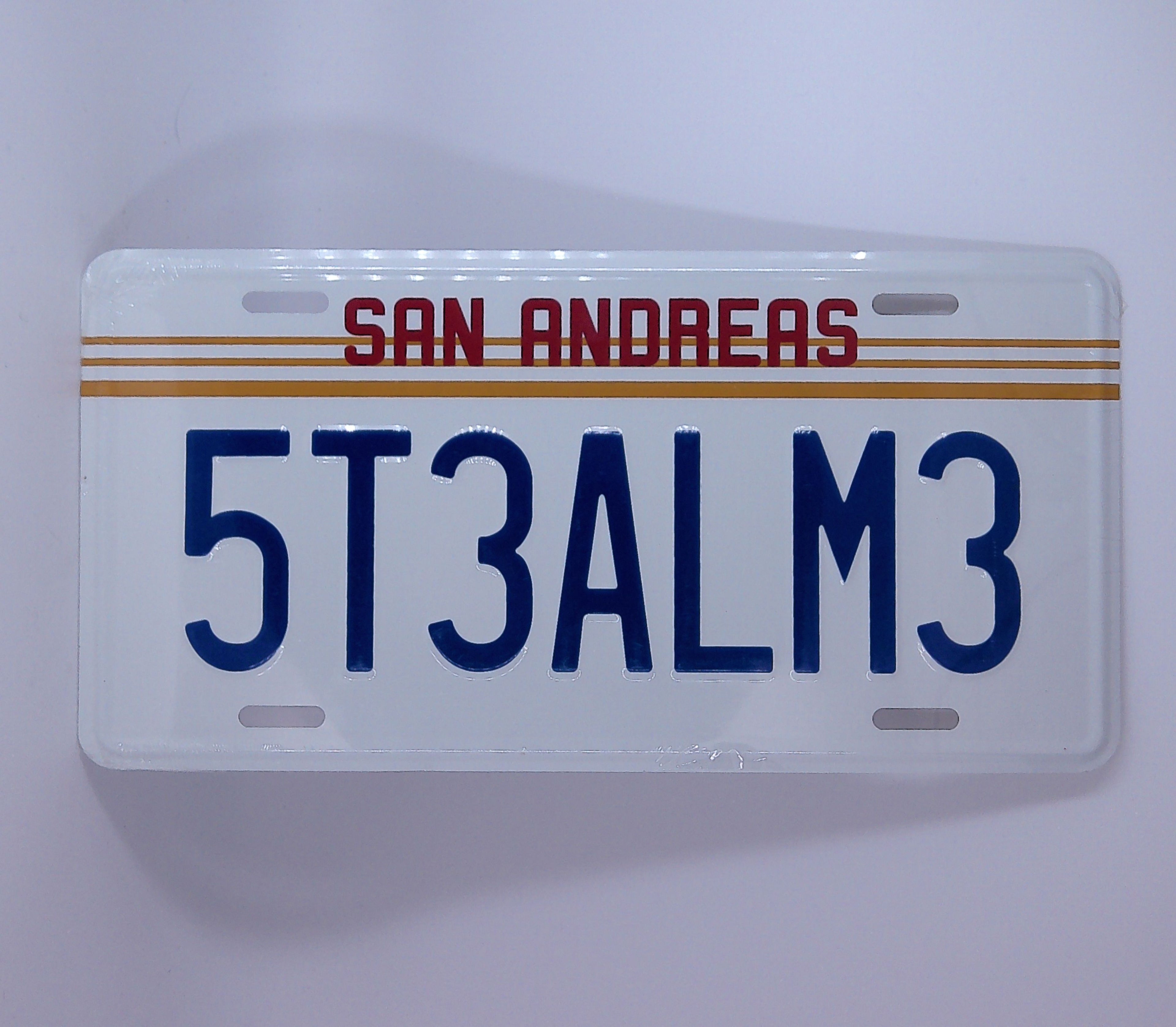 Grand Theft Auto custom license plate "5T3ALM3"