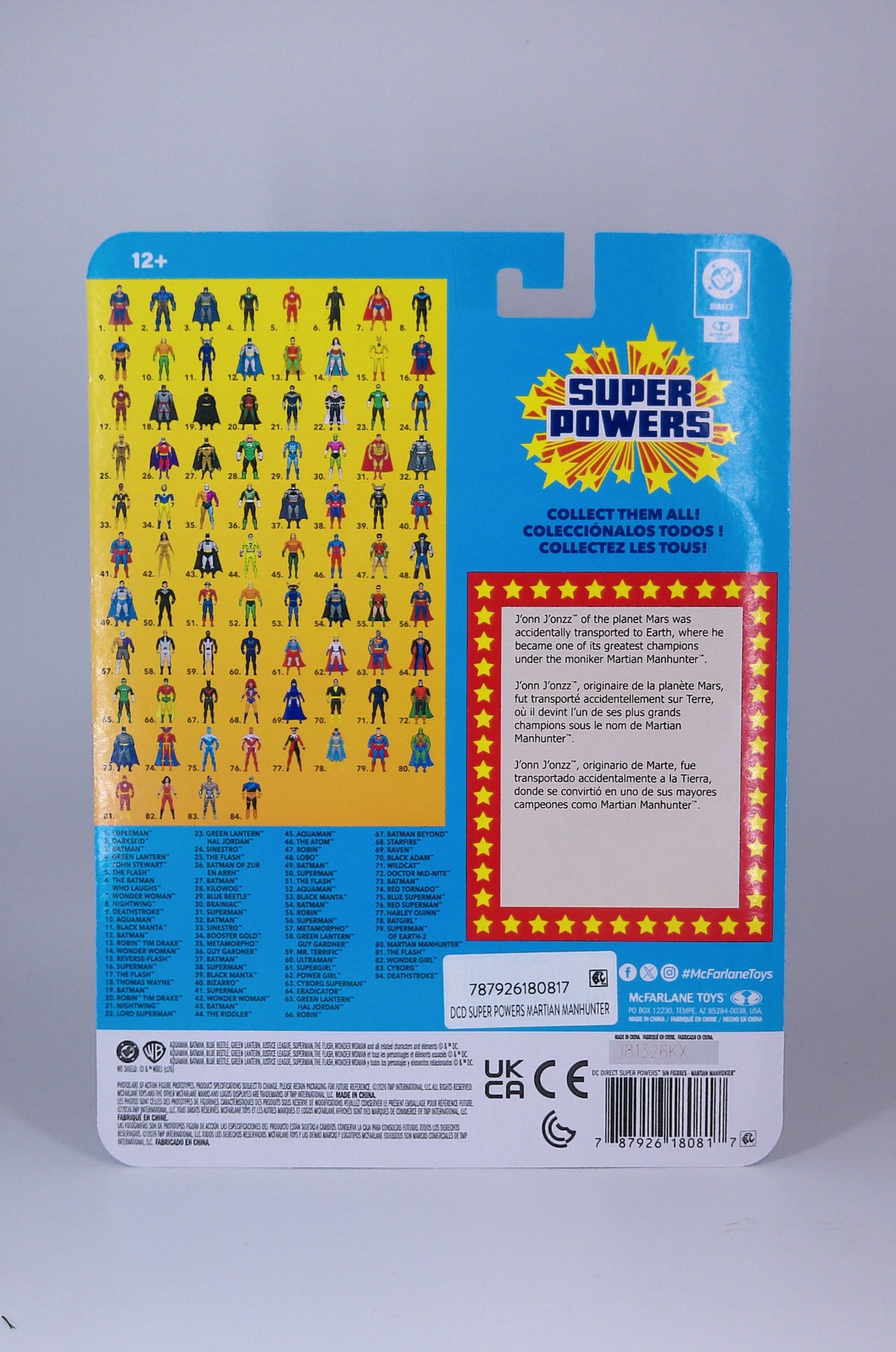 Super Powers Martian Manhunter McFarlane toys wave 16