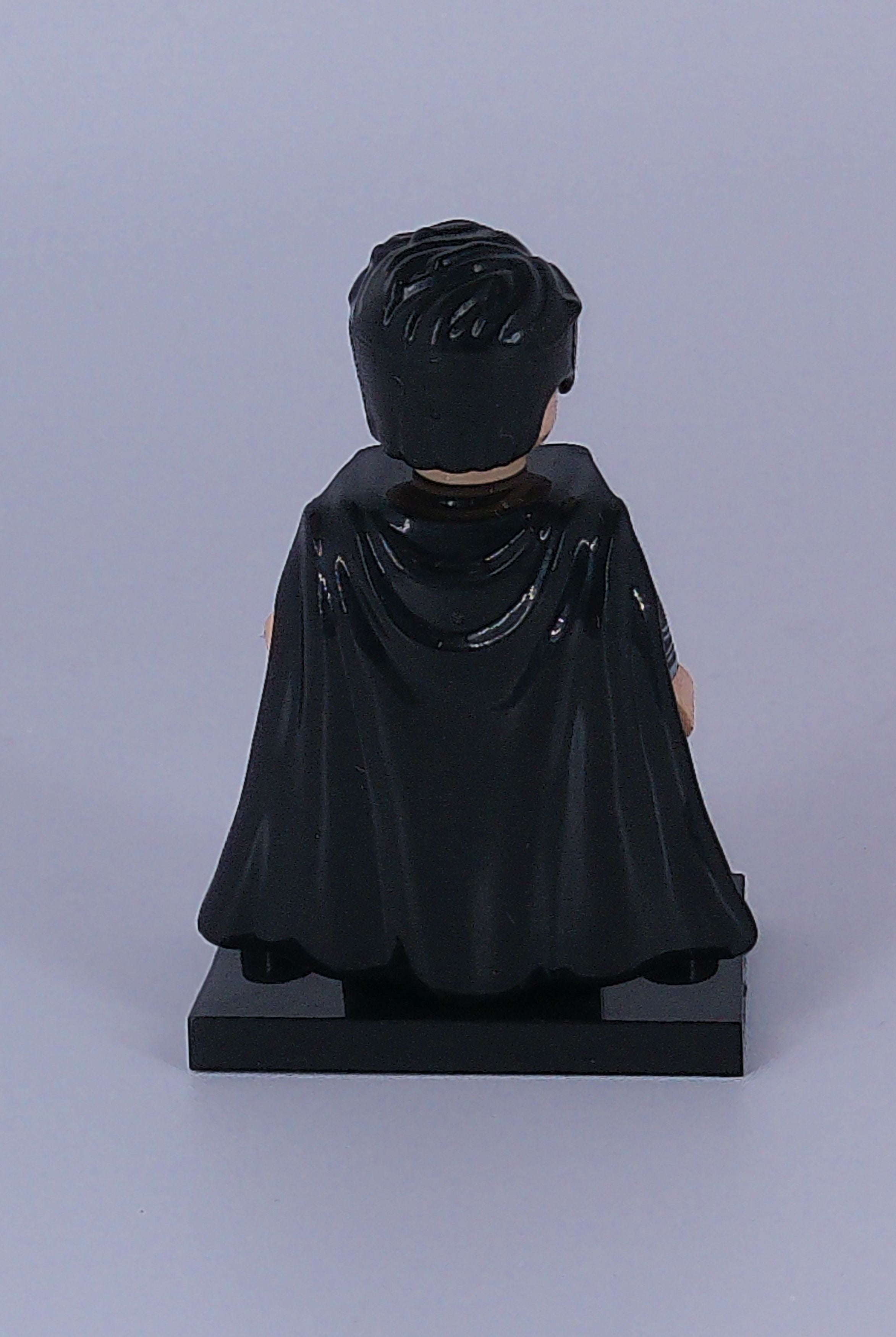 Custom Superman "Black suit" 2 inch mini figure (Brick building) Dc Comics