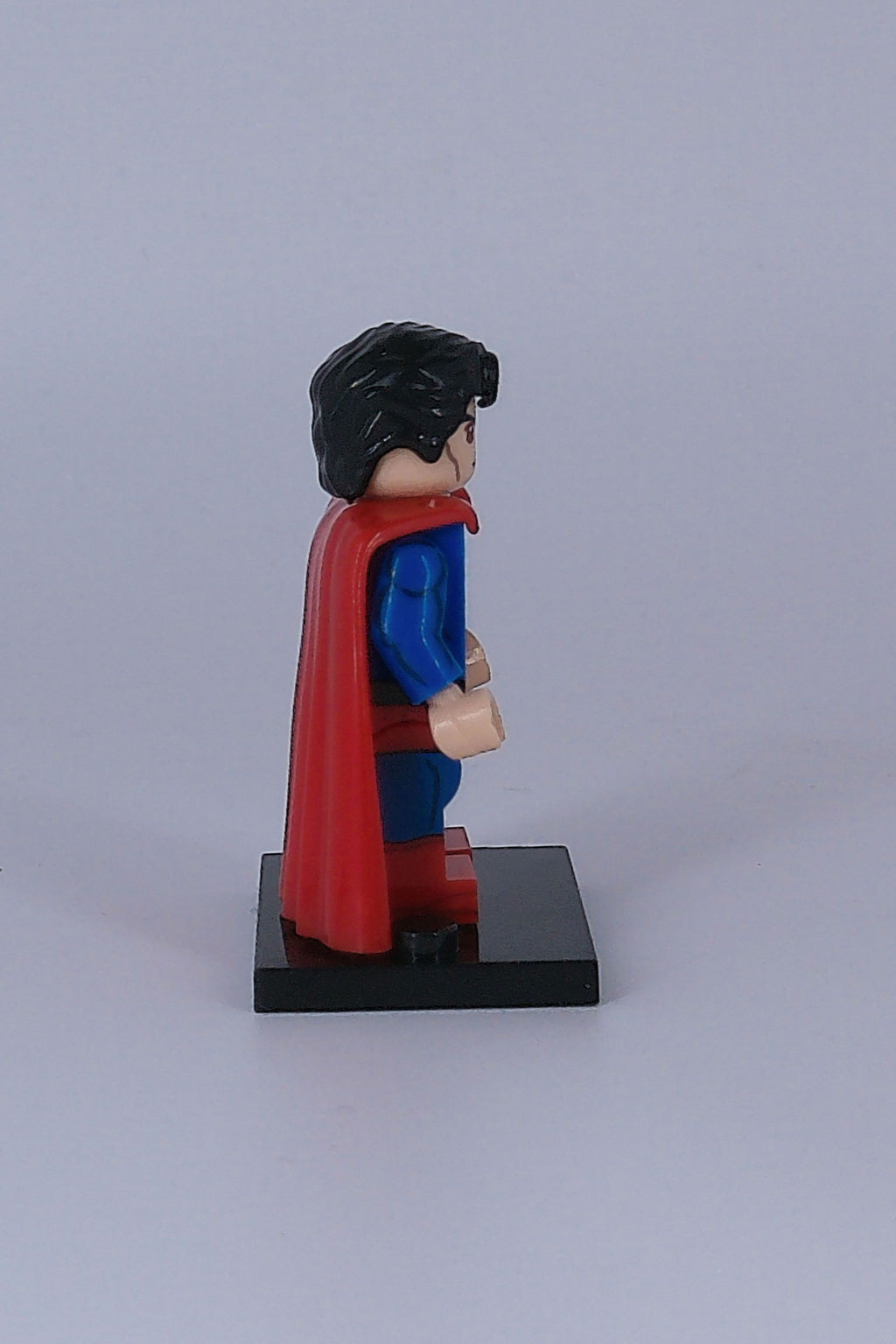 Custom Superman "Lazer eyes" 2 inch mini figure (Brick building) DC Comics