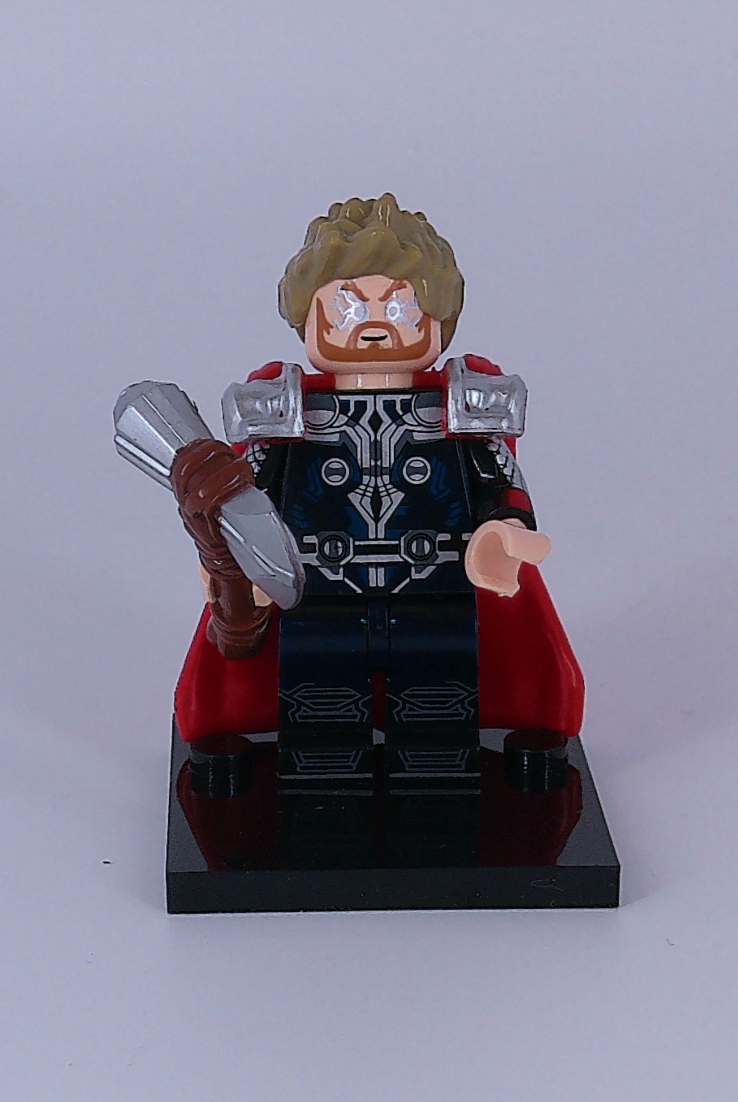 Custom Thor with Stormbreaker 2 inch mini figure (Brick building) Marvel