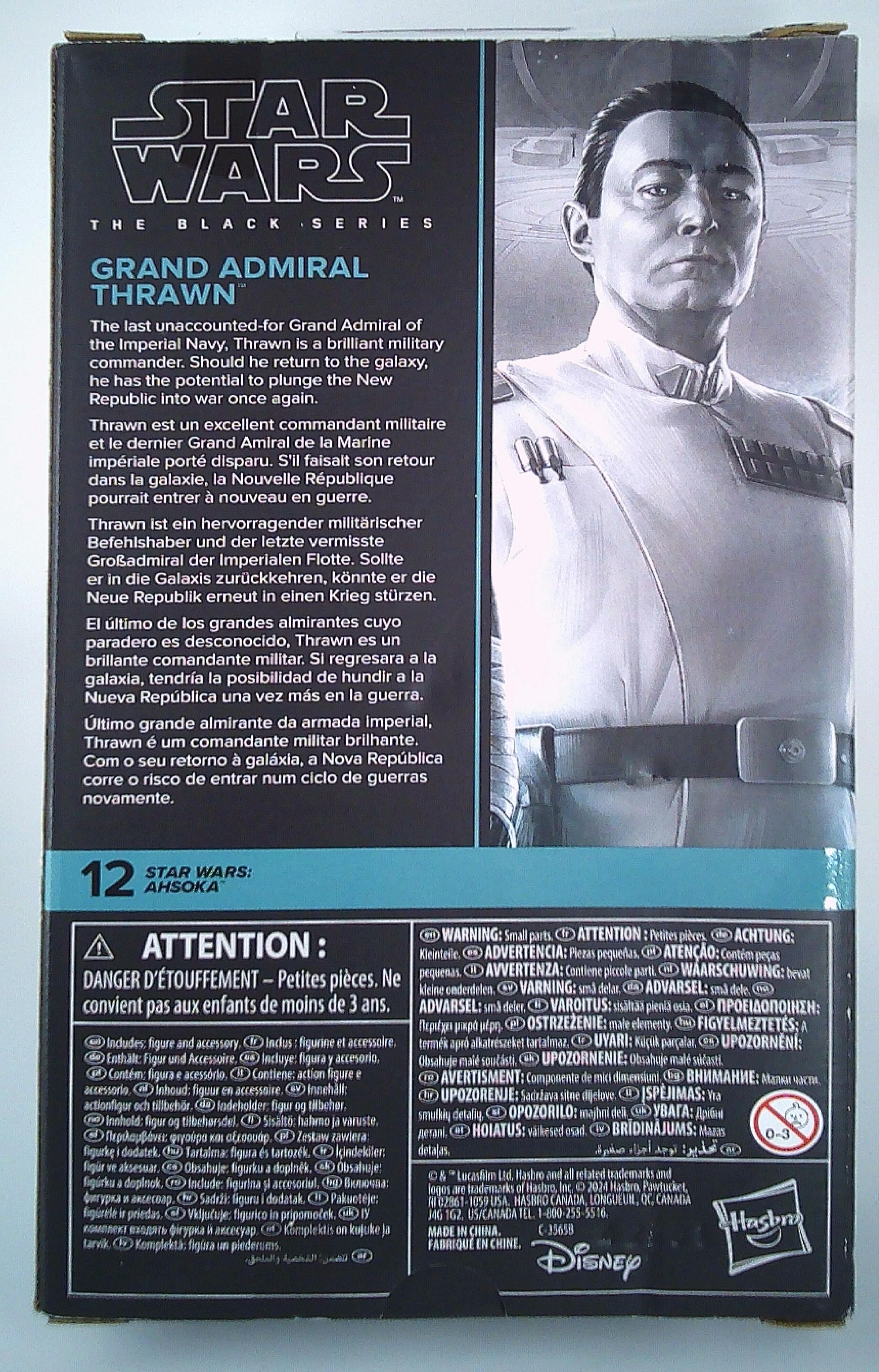 Star Wars black series-Grand Admiral Thrawn (Ahsoka series)