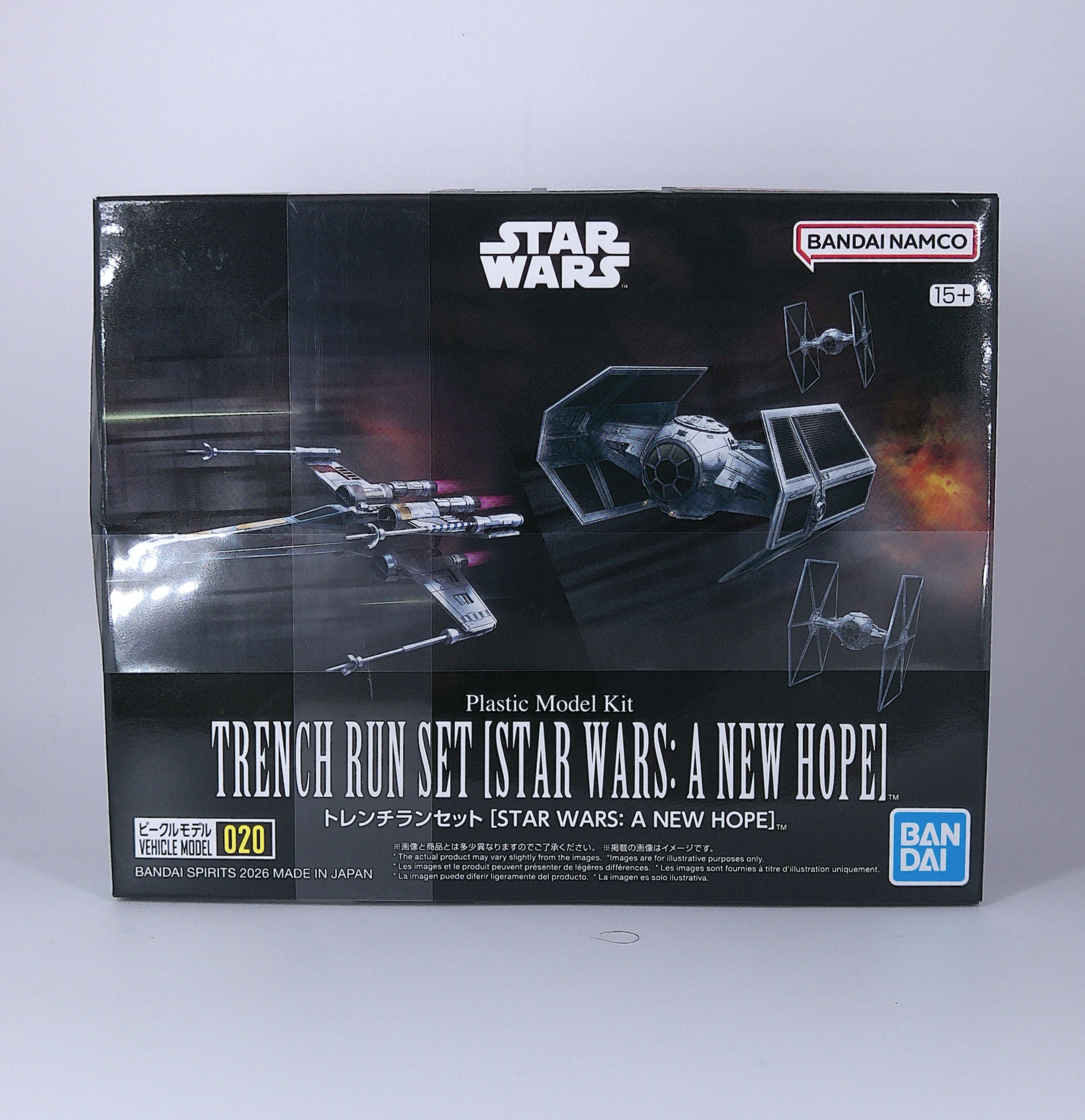Star Wars "The Trench Run" plastic model kit Bandai 2026