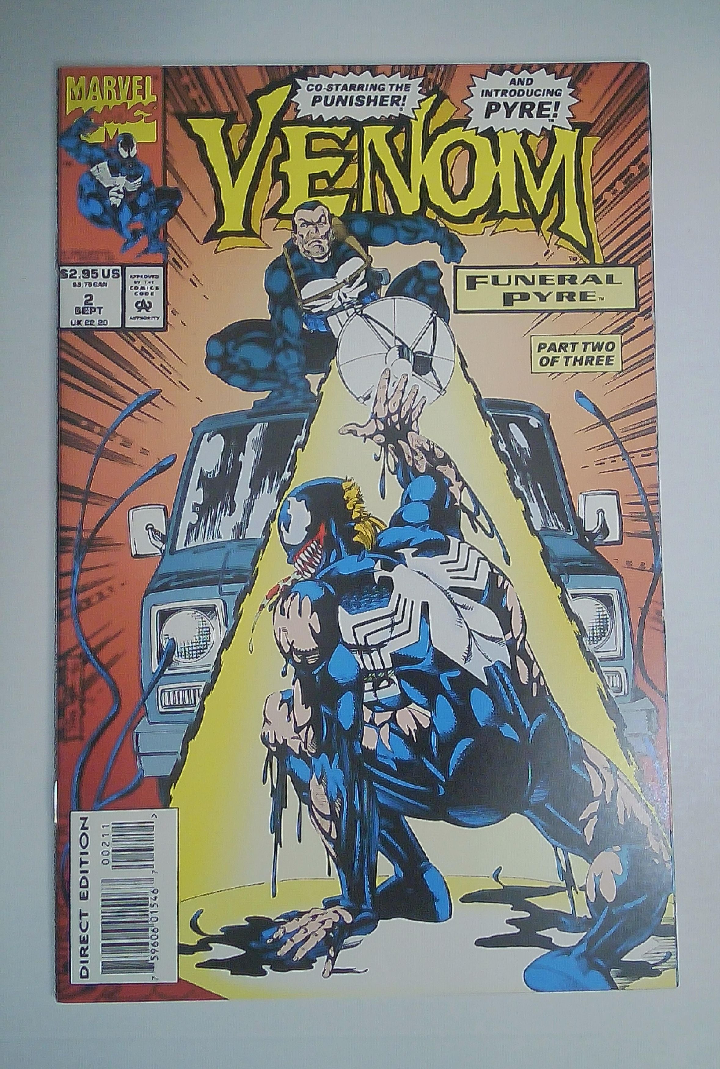 Venom "Funeral Pyre" issues 1-3 comic set 1993