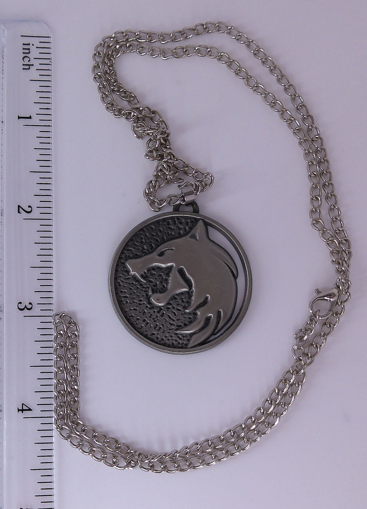 The Witcher prop metal pendant with chain