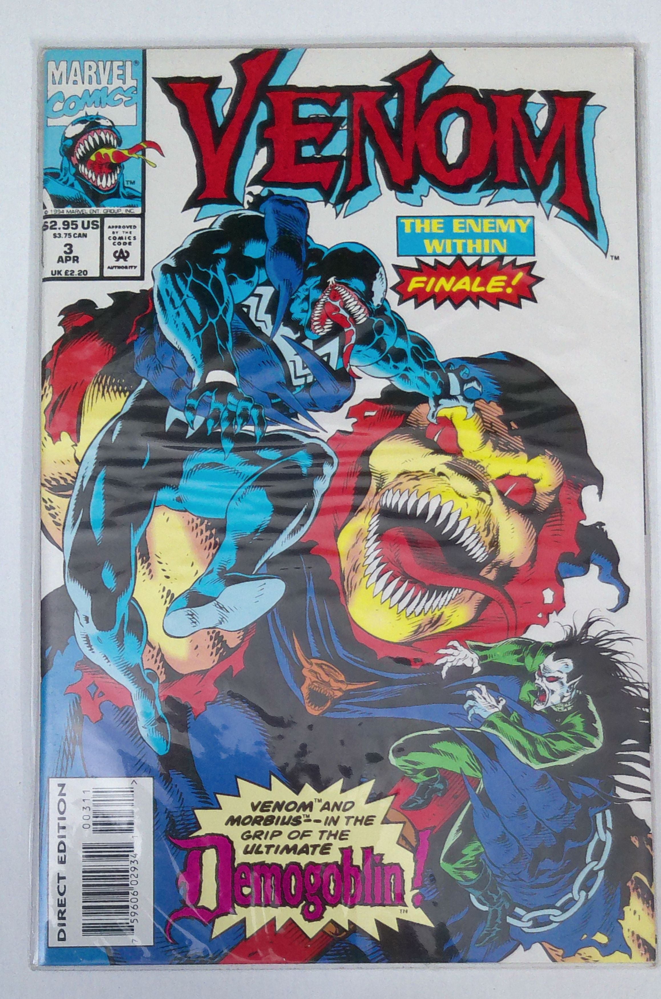 Venom "The Enemy Within" issues 1-3 (complete story) Feb 1994