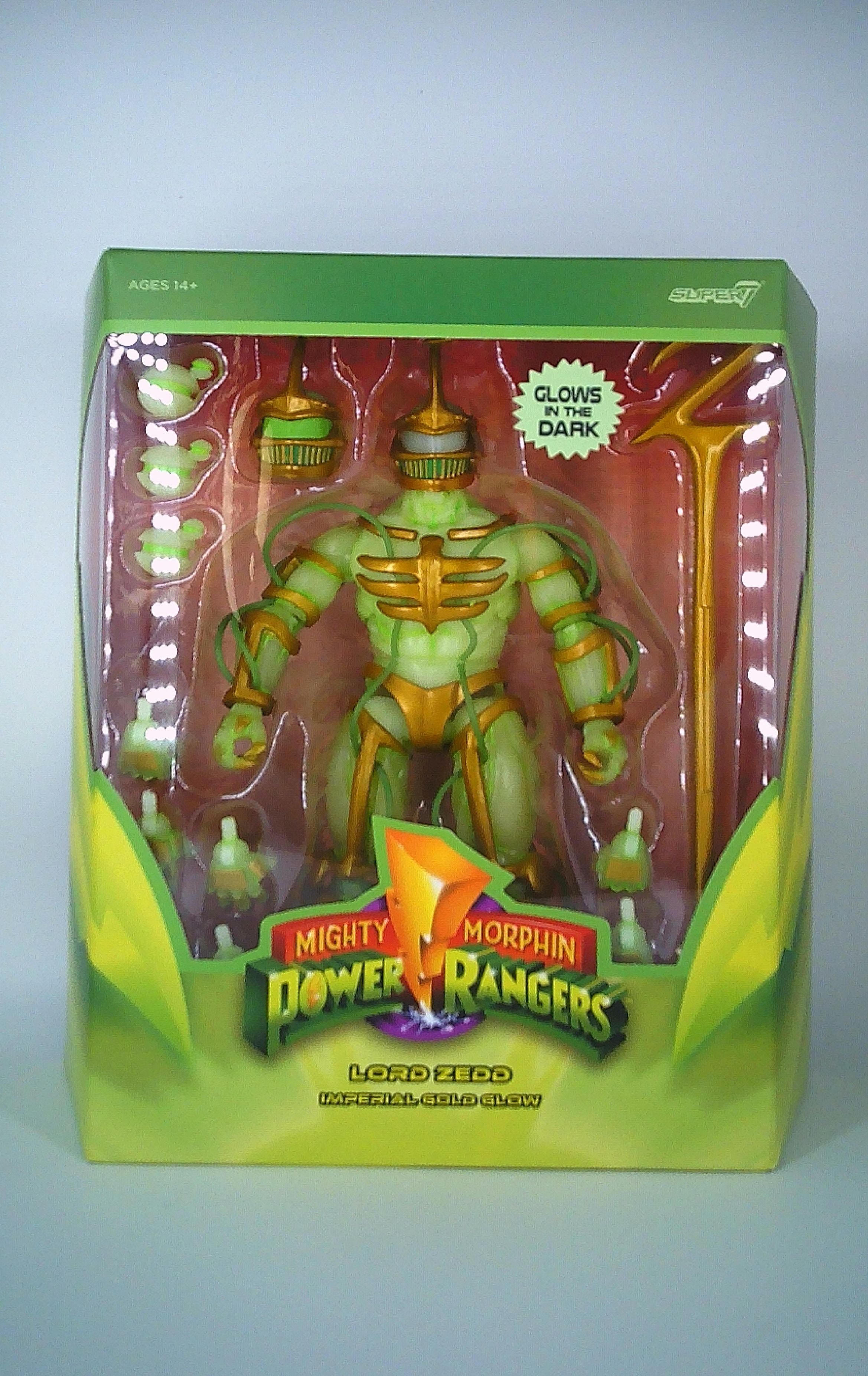 Lord Zedd  Ultimates "Glow in the dark" Power Rangers figure 7" Hasbro Super7